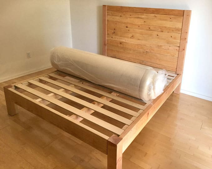 DIY Wooden Bed
 DIY Bed Frame & Wood Headboard $1500 Look for $100 A