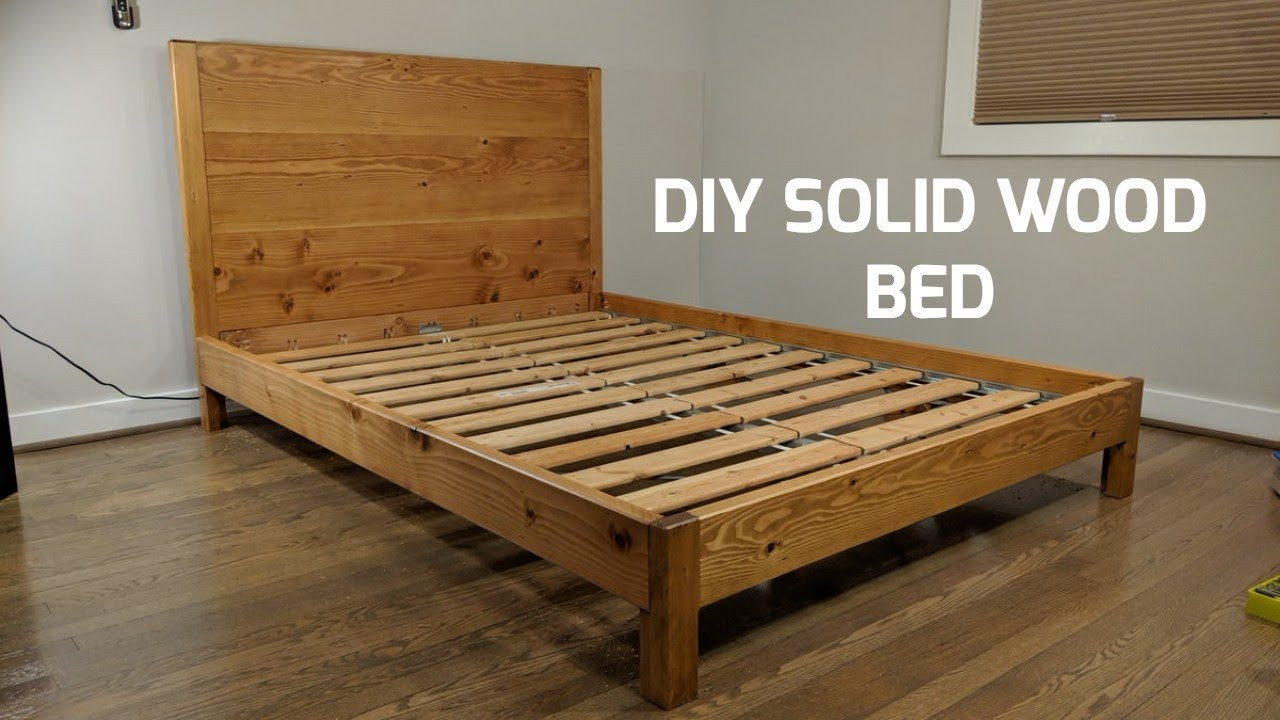 DIY Wooden Bed
 DIY Solid Wood Bed