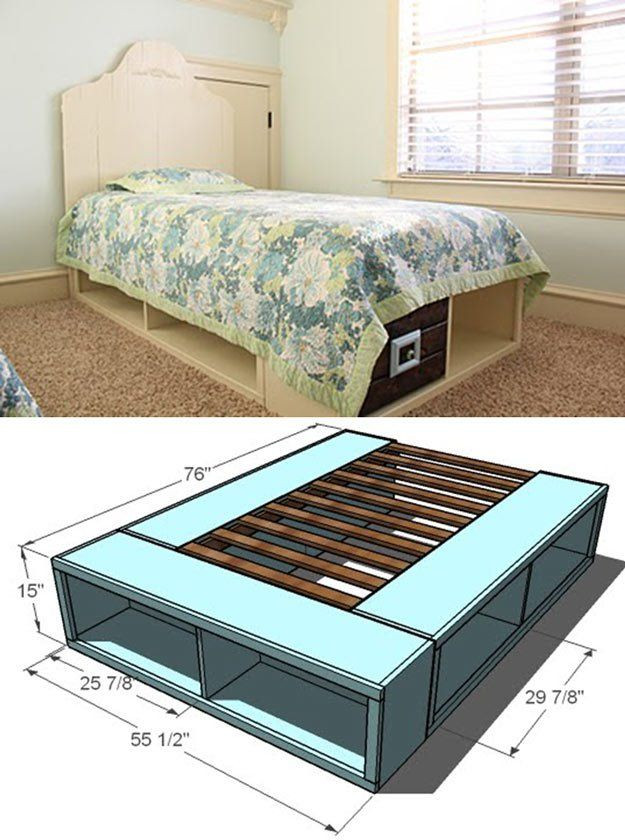 DIY Wooden Bed Platform
 35 DIY Platform Beds For An Impressive Bedroom