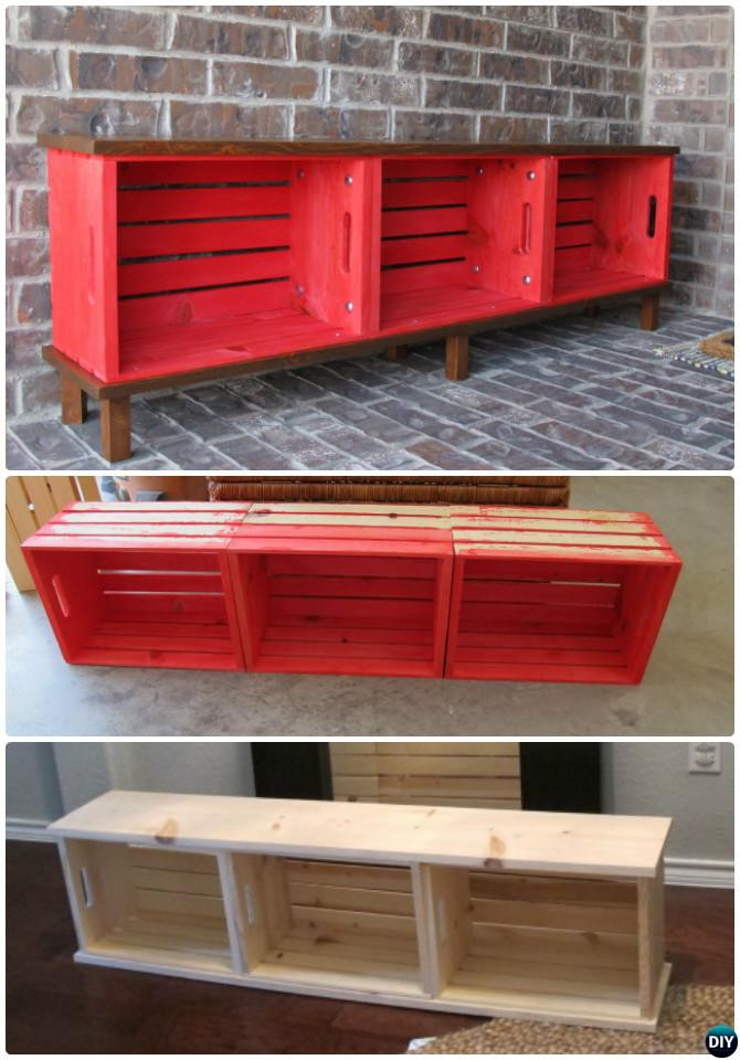 DIY Wooden Crate Projects
 20 Best Entryway Bench DIY Ideas Projects [Picture