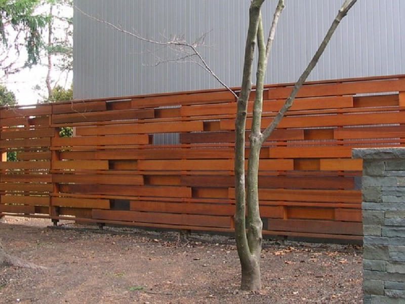 DIY Wooden Fencing
 Inexpensive Diy Horizontal Privacy Fence Designs building