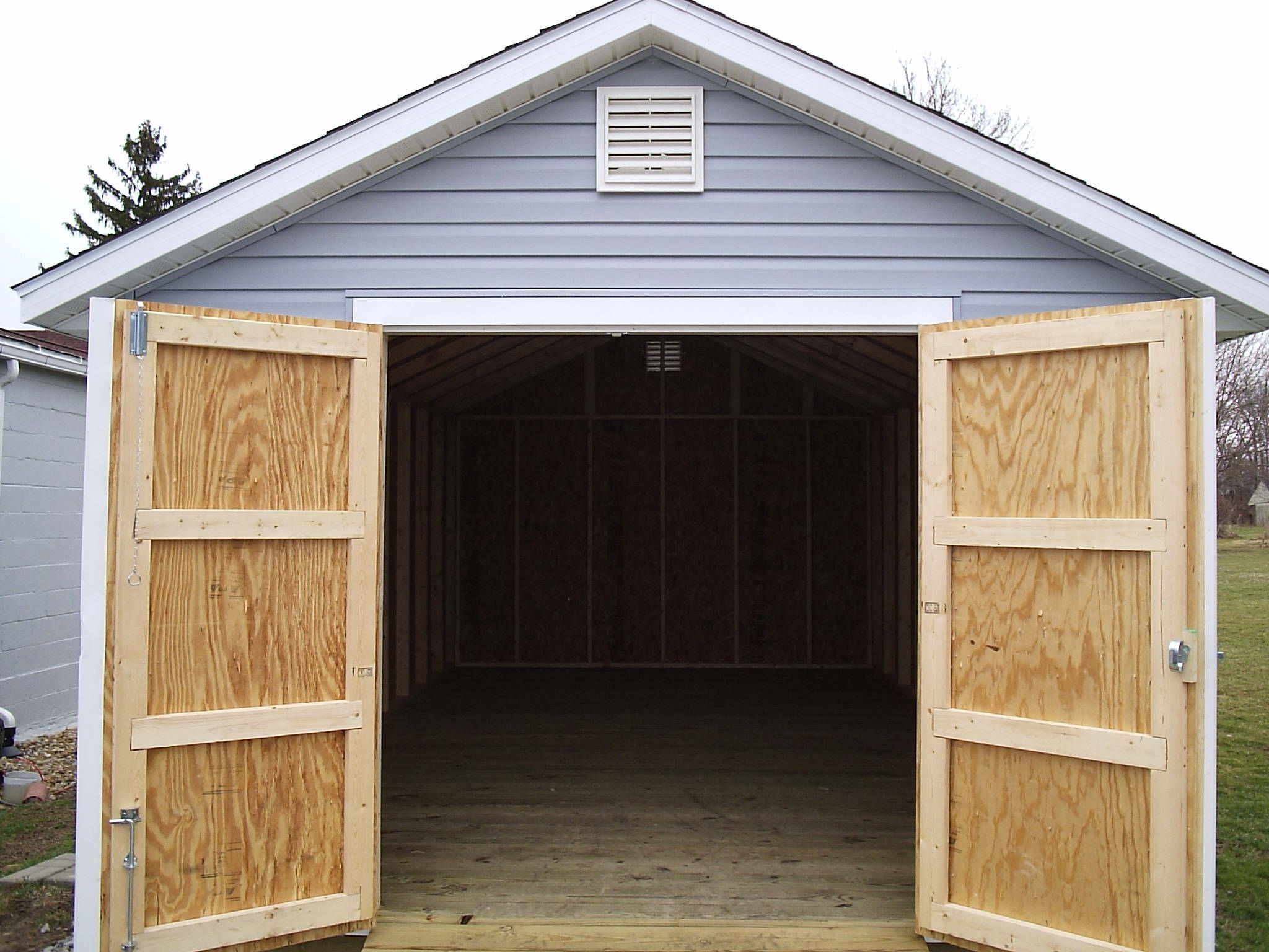 DIY Wooden Garage Door
 Shed Doors
