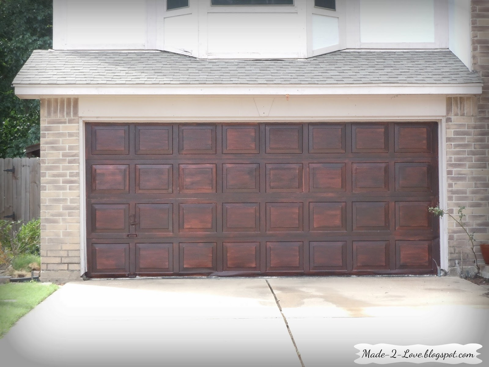 DIY Wooden Garage Door
 Made To Love diy Faux Wooden Garage Door