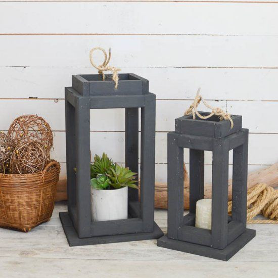 DIY Wooden Lantern
 DIY Outdoor Wooden Lanterns Craft Gawker