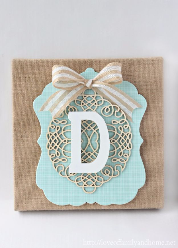 DIY Wooden Monogram
 50 Cool and Crafty DIY Letter and Word Signs