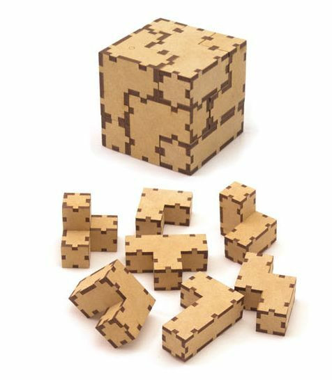 DIY Wooden Puzzle
 Soma Cube Making kit 3D DIY Wood Jigsaw Puzzle Wooden