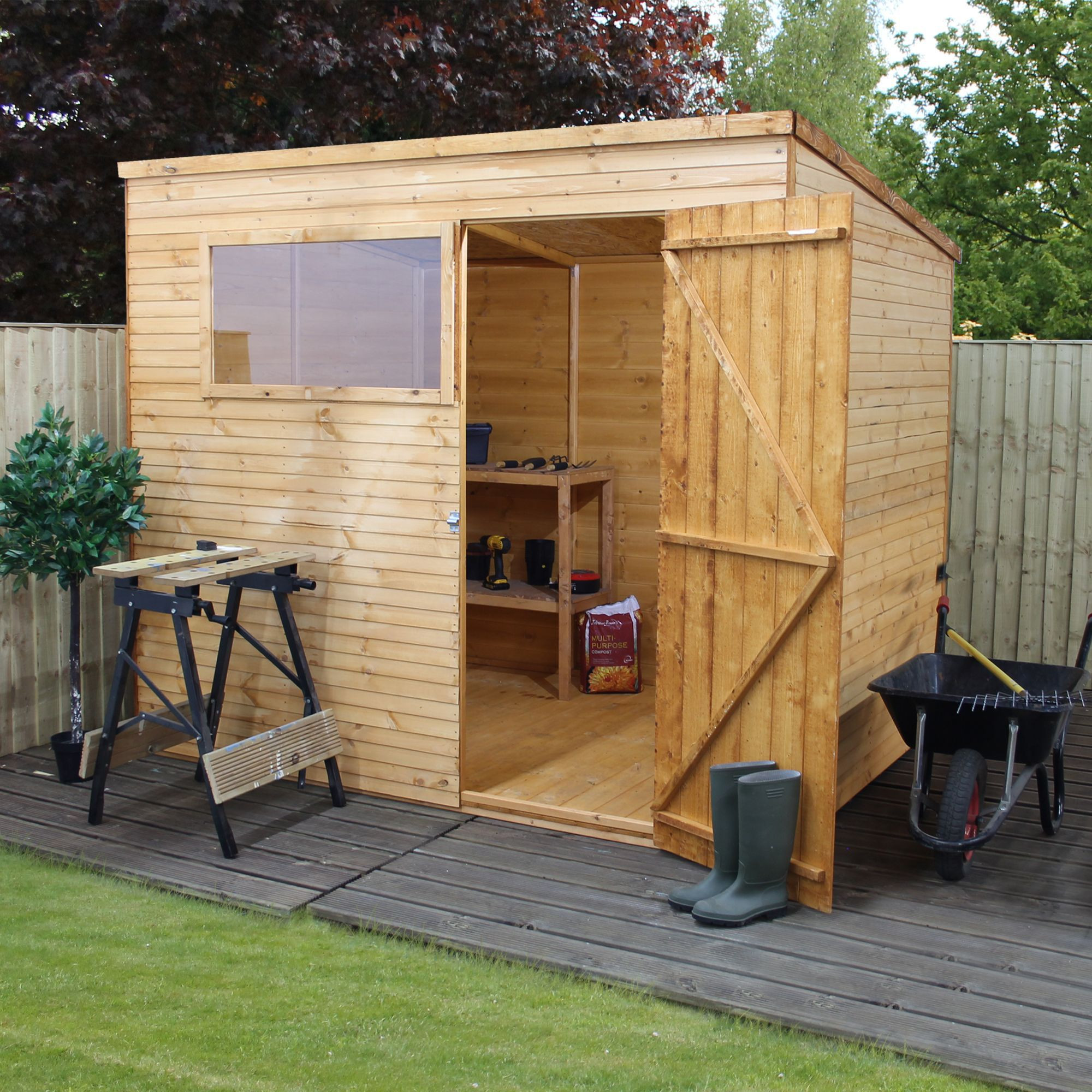 DIY Wooden Shed
 8x6 Pent Shiplap Wooden Shed Departments
