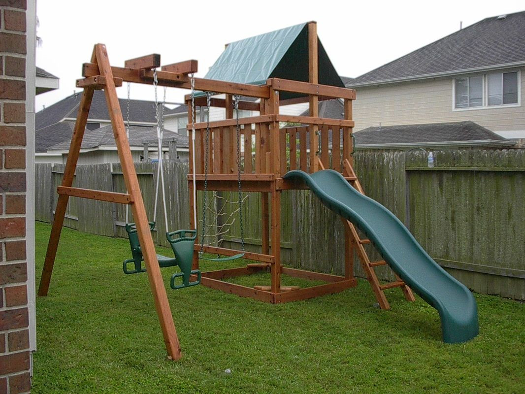 DIY Wooden Swing Set Plans
 How to Build DIY Wood Fort and Swing Set Plans From Jack s