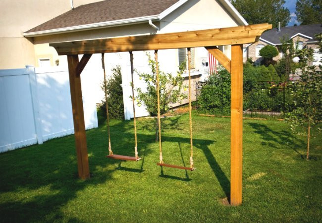 DIY Wooden Swing Set Plans
 DIY Swing Set 5 Ways to Make Your Own Bob Vila