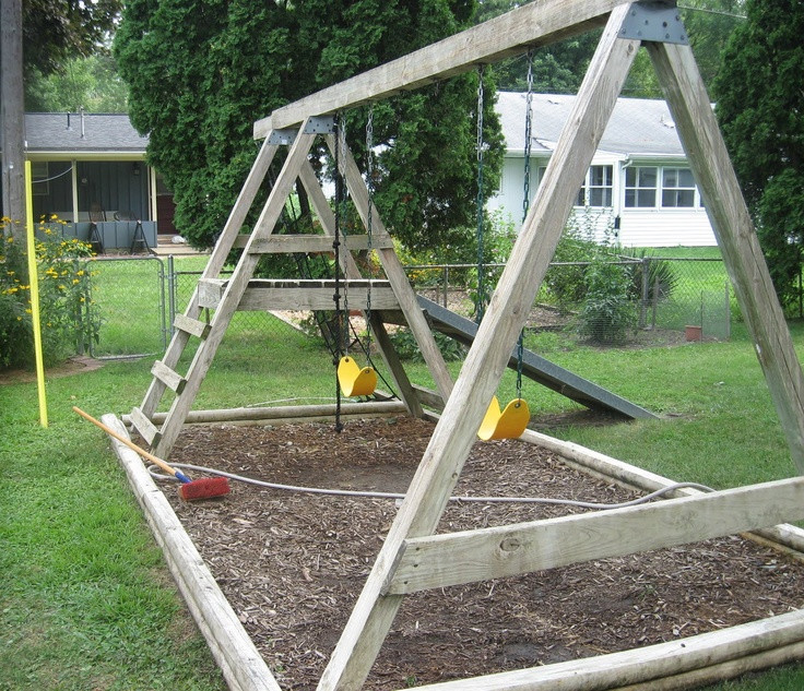DIY Wooden Swing Set Plans
 Free Simple Wood Swing Set Plans WoodWorking Projects