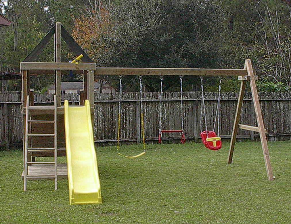 DIY Wooden Swing Set Plans
 Swing Set Diy