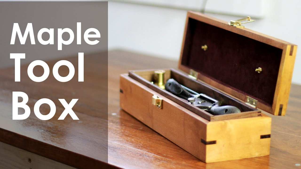 DIY Wooden Toolbox
 How To Build a Portable Toolbox w Insert Tray for Travel
