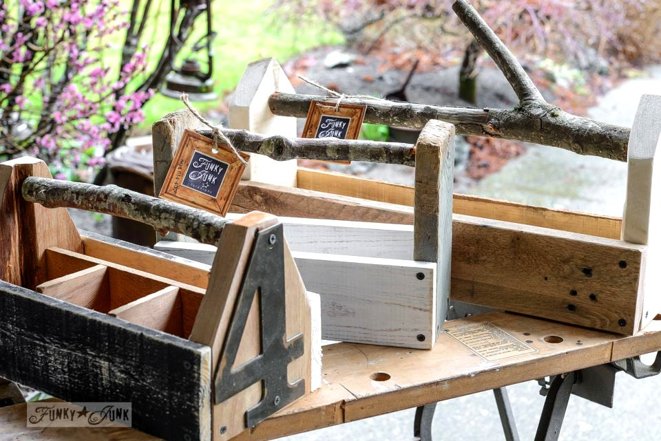 DIY Wooden Toolbox
 DIY projects using branches and twigs Funky Junk Interiors