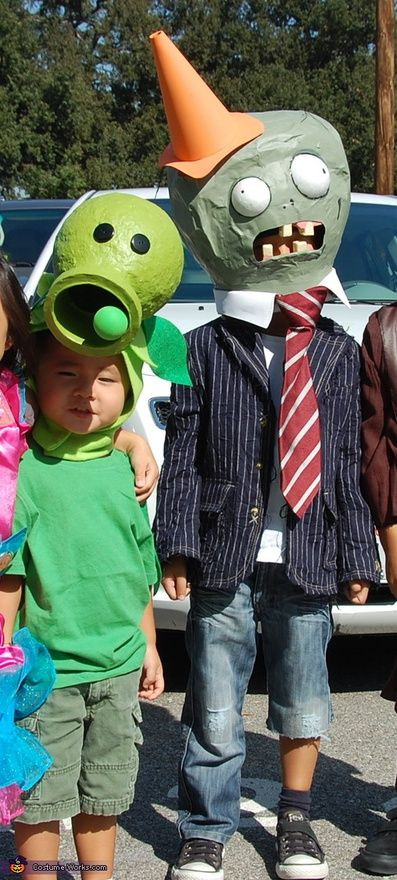 DIY Zombie Costume For Kids
 plants vs zombies costumes Halloween