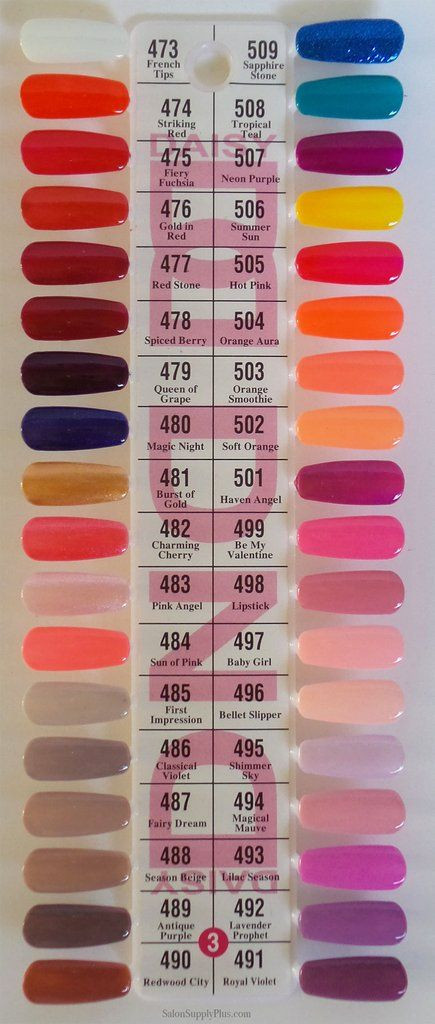 Dnd Nail Colors
 Locally made in Los Angeles CA and used by many