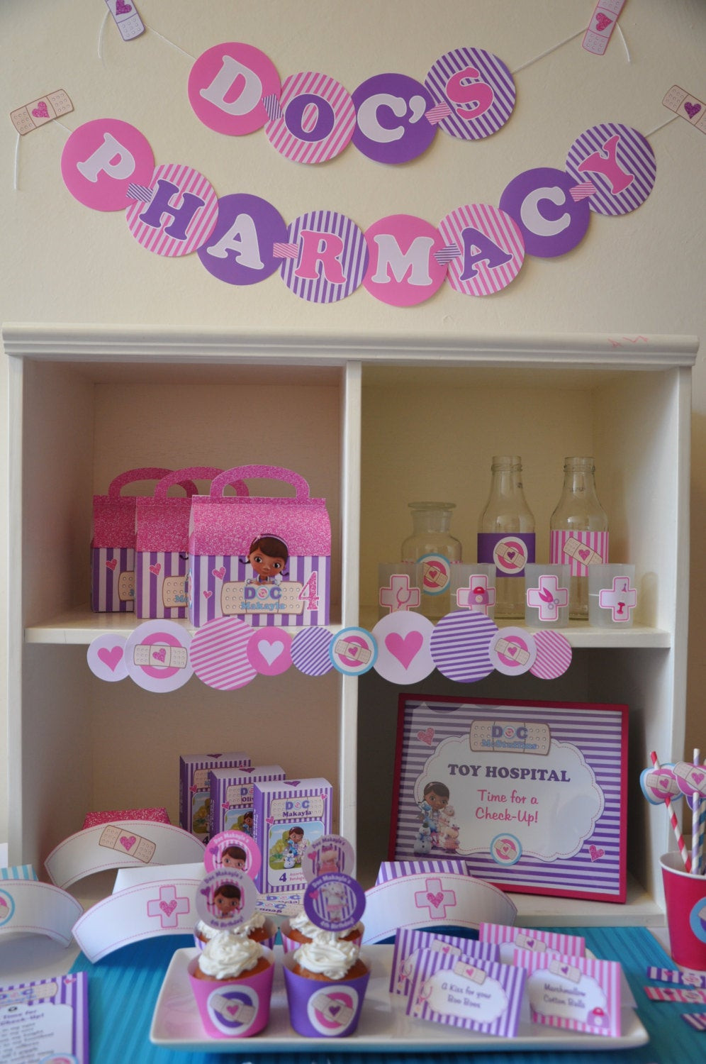 Doc Mcstuffins Birthday Party Ideas
 Doc McStuffins party decorations package PERSONALIZED Doctor