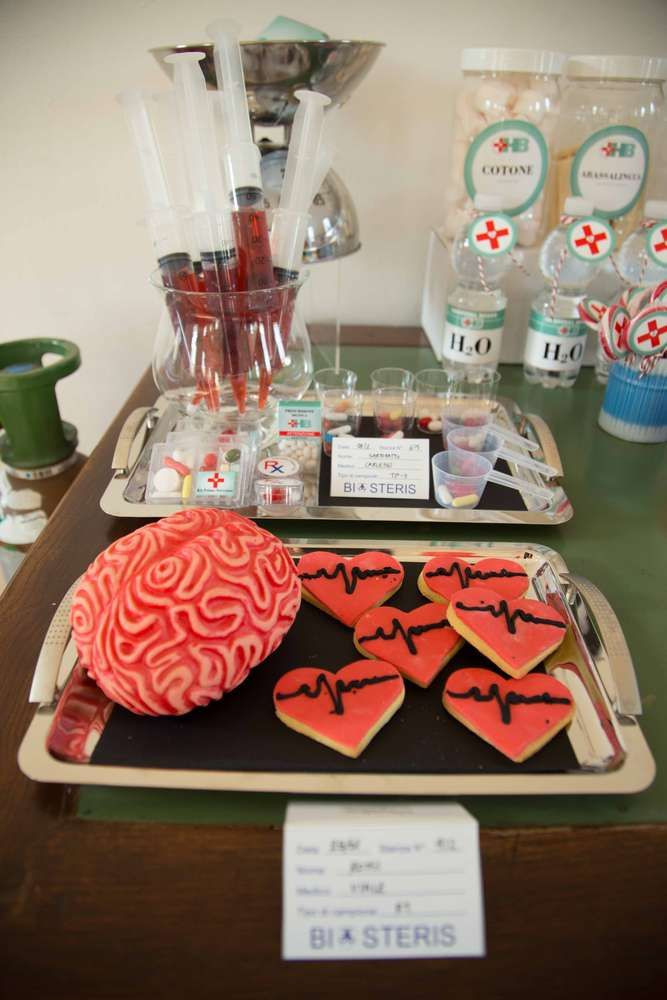 Doctor Retirement Party Ideas
 Treats at a doctor birthday party See more party planning
