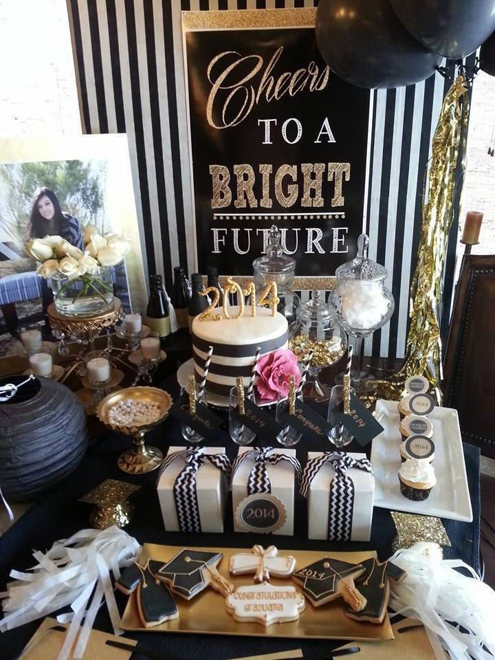 Doctoral Graduation Party Ideas
 2016 Black and Gold Graduation Instant Download Party Pack