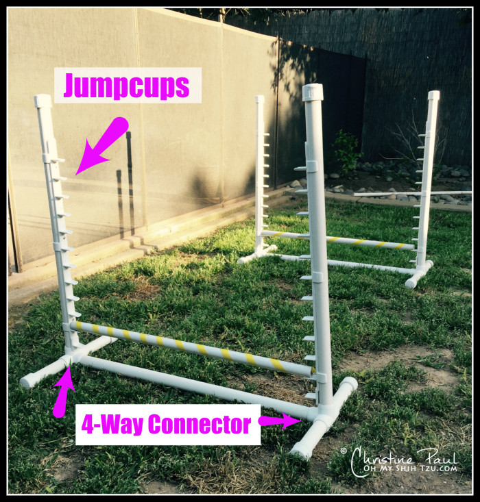 Dog Agility Jump DIY
 Backyard Agility Equipment Oh My Shih Tzu