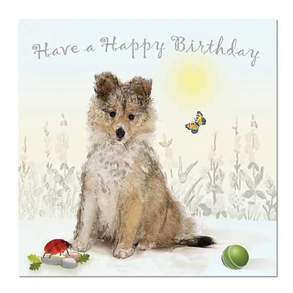 Dog Birthday Card
 Down the Lane Collection Wholesale Greeting Cards and