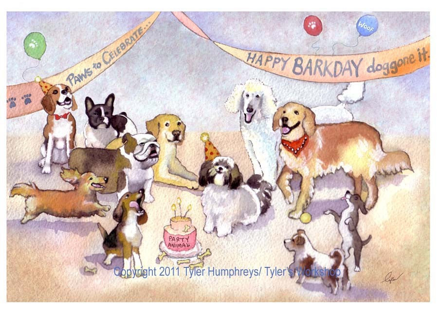 Dog Birthday Card
 Funny Dog Greeting Card Birthday Card Dog Birthday Card Dog
