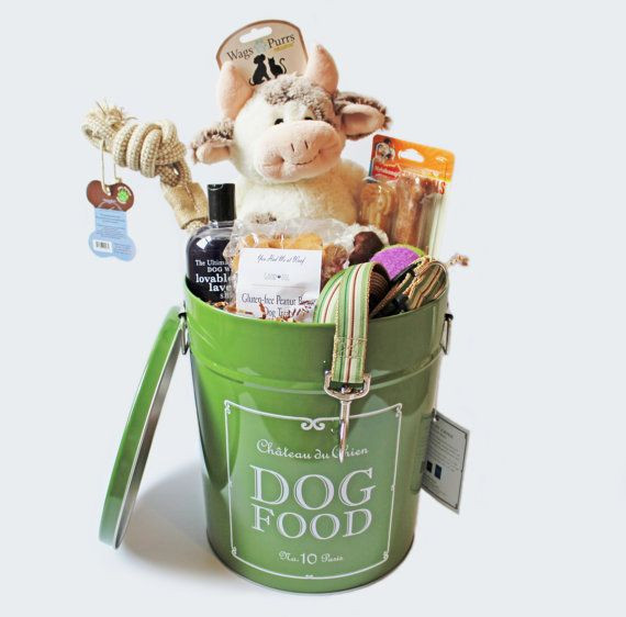 Dog Birthday Gift Ideas
 Dog Gift Basket New Puppy Gift French Gift Basket Dog