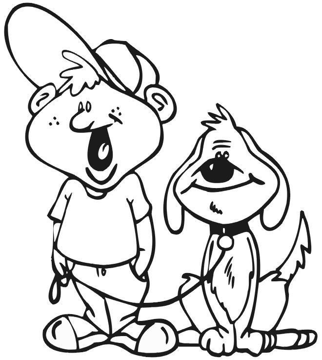 Dog Coloring Pages For Boys
 Dog Coloring Page
