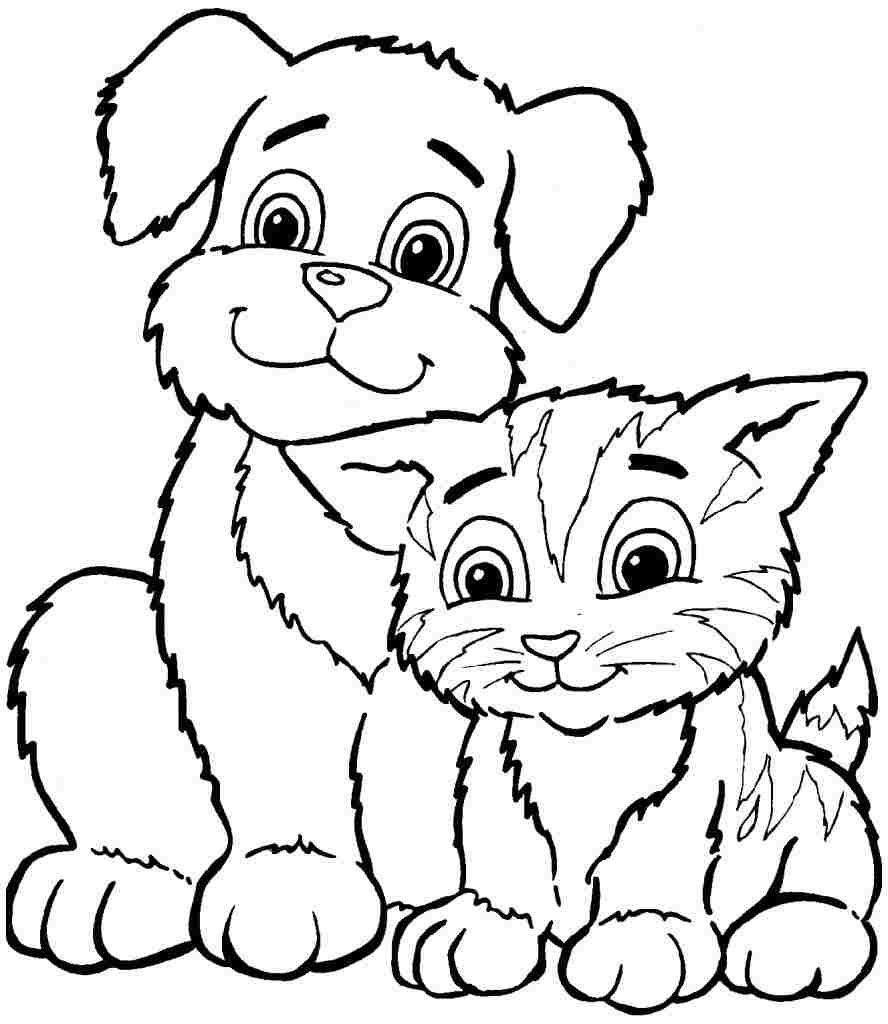 Dog Coloring Pages For Boys
 Coloring Sheets Animal Dogs Printable Free For Kids & Boys