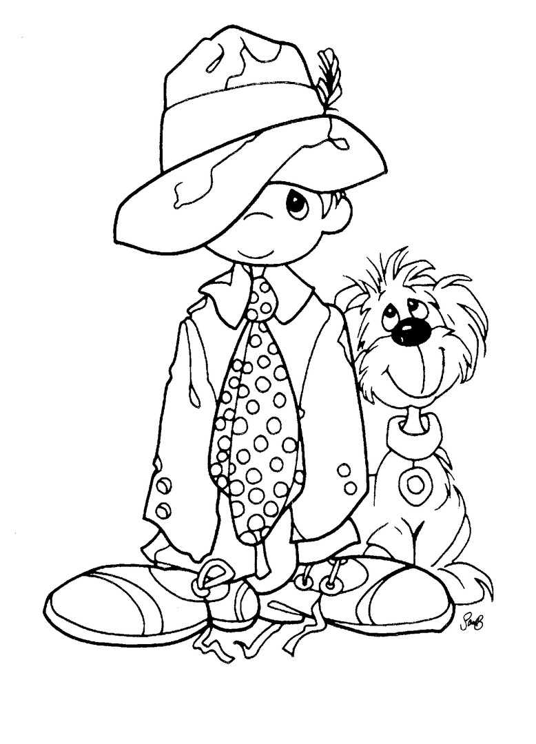 Dog Coloring Pages For Boys
 Coloring Pages For Girls More Precious Moments Coloring
