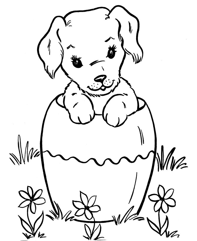 Dog Coloring Pages For Kids
 best coloring page dog Dogs and Puppies Coloring Pages Free