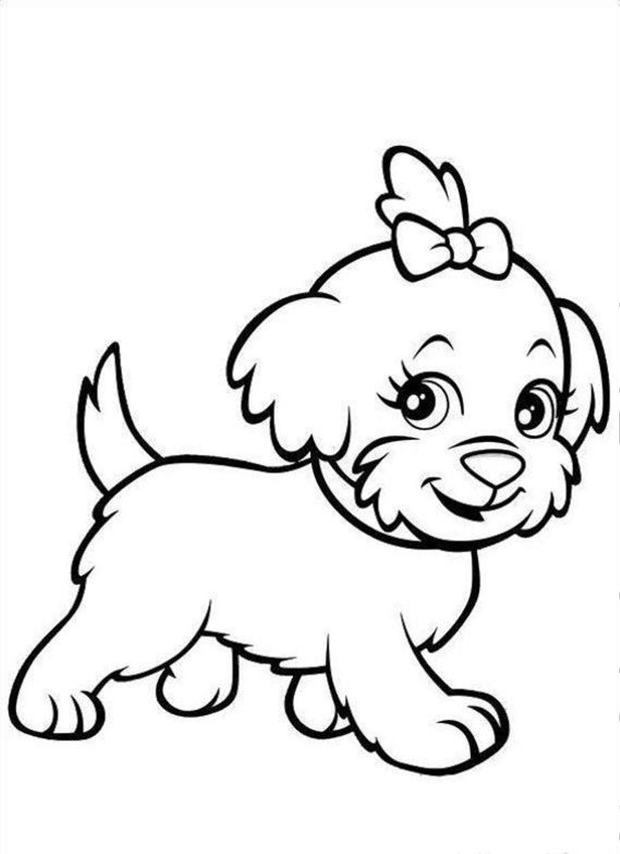 Dog Coloring Pages For Kids
 Free Printable Puppies Coloring Pages For Kids