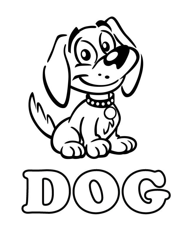 Dog Coloring Pages For Kids
 Dog Free Printable Coloring Pages