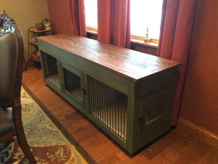Dog Crate Divider DIY
 Dog crate console