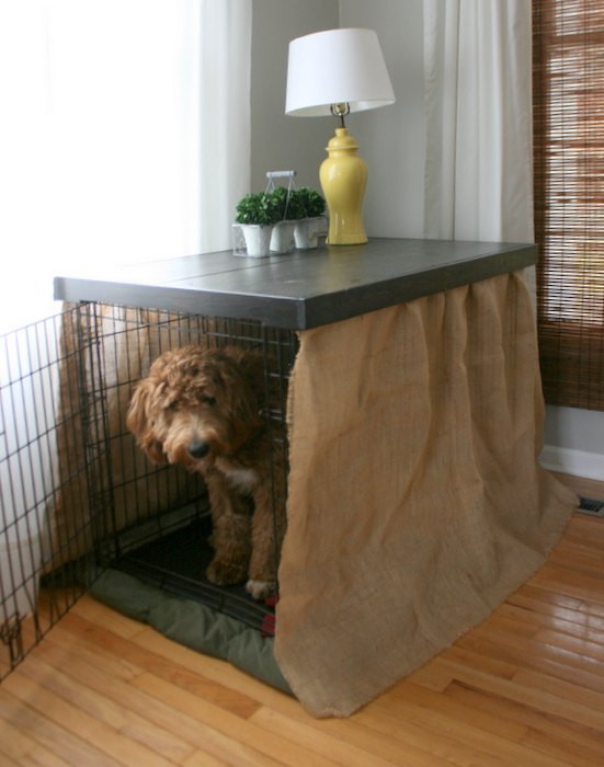 Dog Crate Table DIY
 DIY DOG KENNEL TABLE TOP