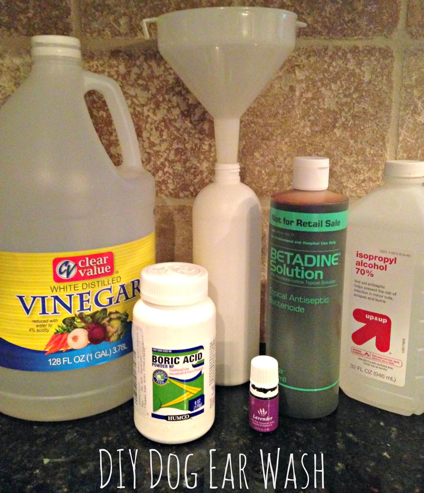 Dog Ear Cleaning Solution DIY
 The Chenry Show DIY Dog Ear Infection Cleaner