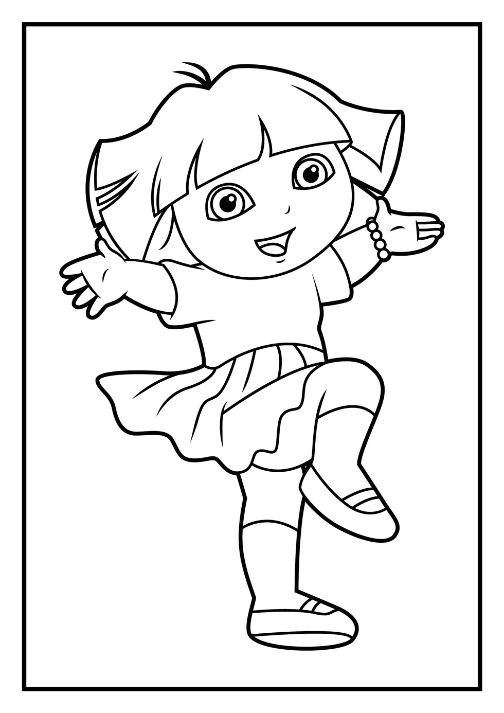 Dora Printable Coloring Pages
 Dora Coloring Pages