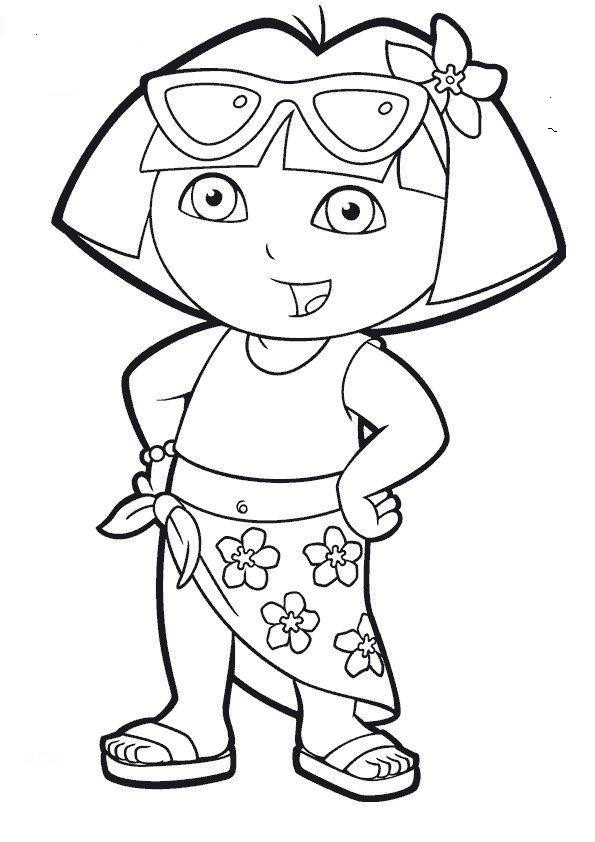 Dora Printable Coloring Pages
 Free Printable Dora The Explorer Coloring Pages For Kids
