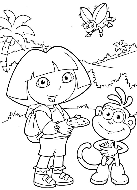 Dora Printable Coloring Pages
 Dora Coloring Pages Sheets