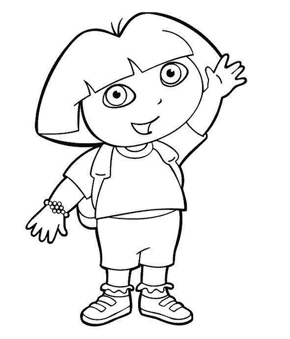 Dora Printable Coloring Pages
 Dora The Explorer Coloring Pages