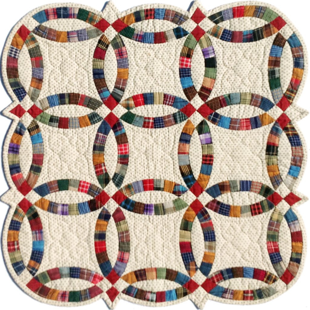 Double Wedding Ring Quilt For Sale
 Miniature Double Wedding Ring Template Set – Quilting from