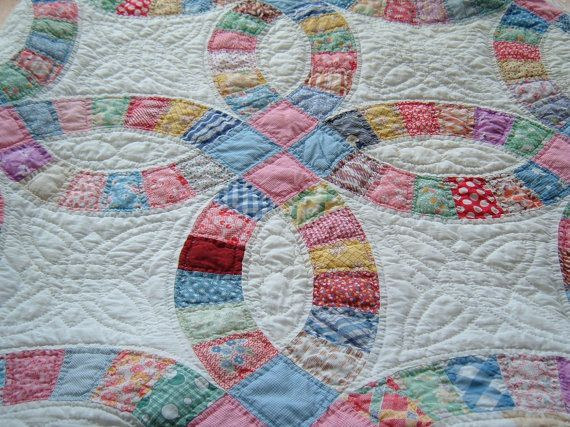 Double Wedding Ring Quilt For Sale
 17 Best images about Quilting Double Wedding Ring on