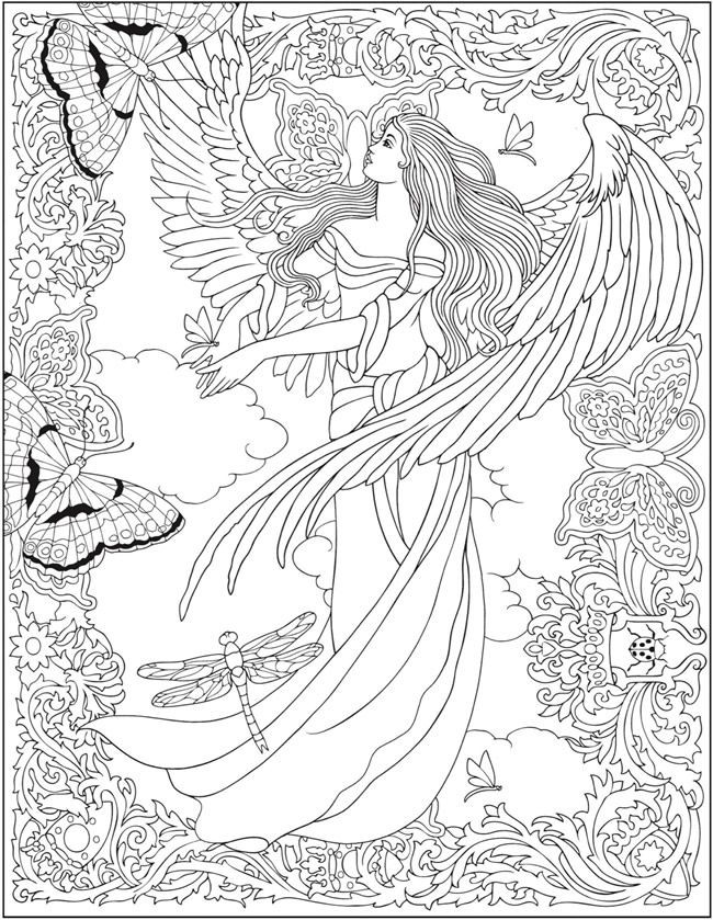 Dover Publications Coloring Books For Adults
 Wel e to Dover PublicationsCreative Haven ELEGANT ANGELS