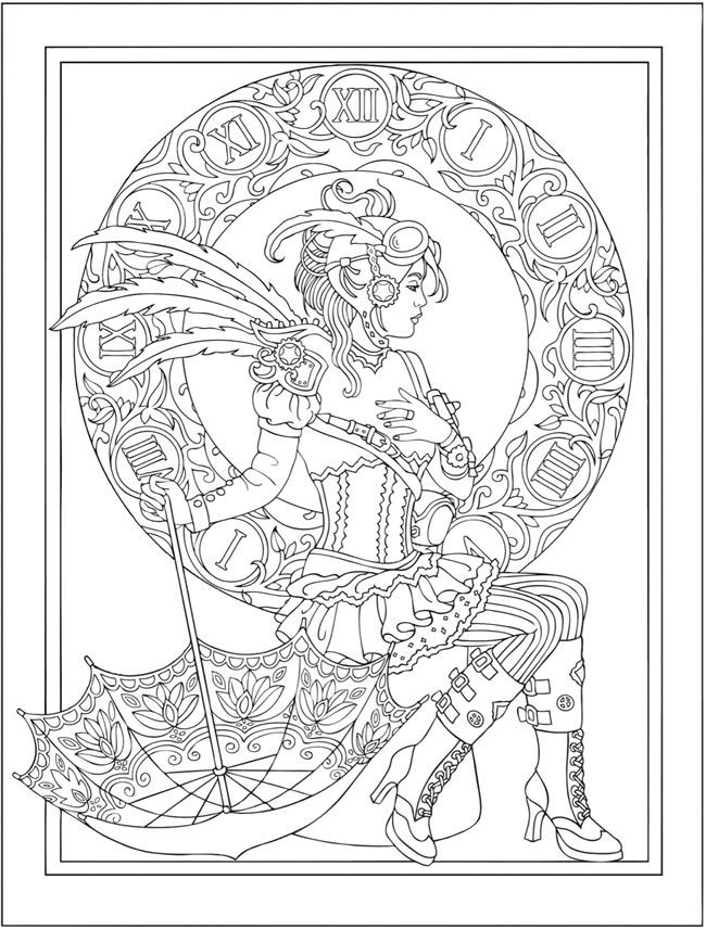 Dover Publications Coloring Books For Adults
 Wel e to Dover Publications CH Steampunk Fashions