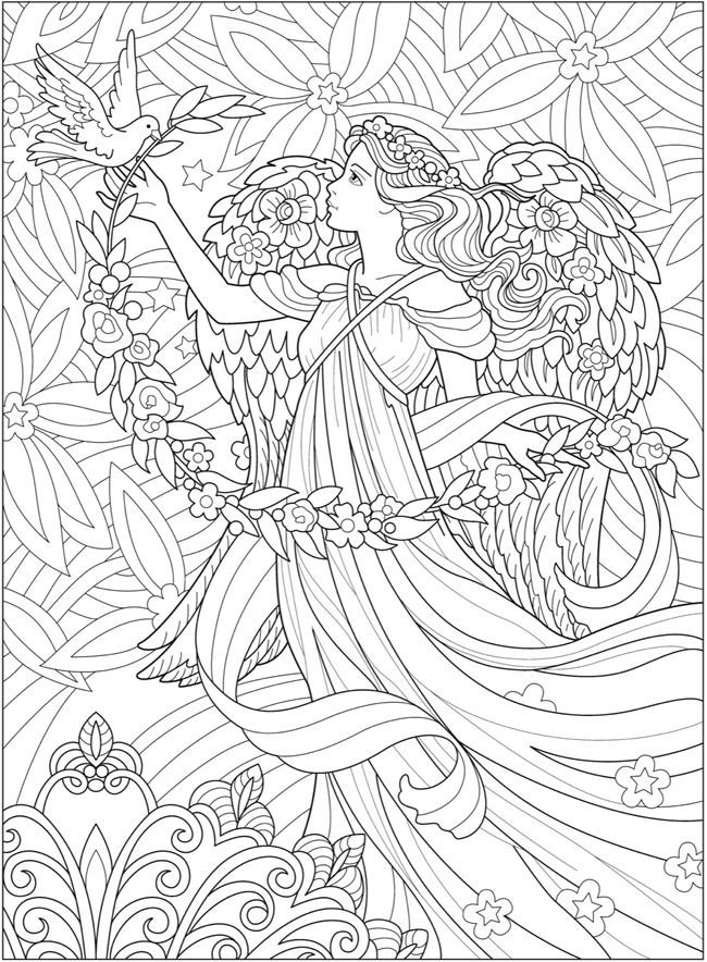 Dover Publications Coloring Books For Adults
 Wel e to Dover Publications CH Beautiful Angels
