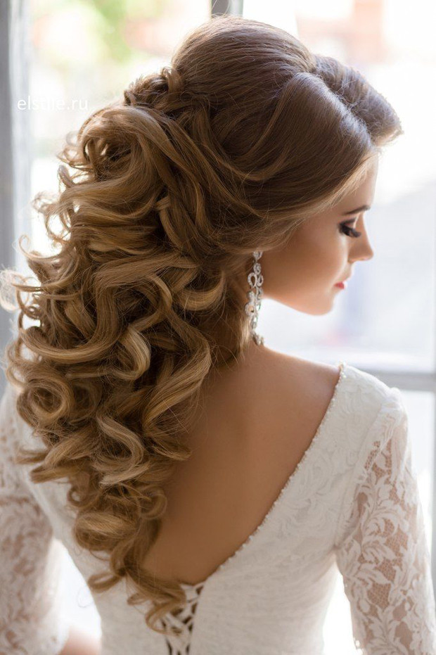 Down Curly Hairstyles
 10 Gorgeous Half Up Half Down Wedding Hairstyles