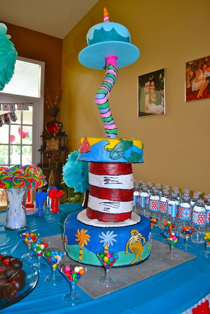 Dr Seuss 1st Birthday Party Decorations
 Parker s Dr Seuss 1st Birthday SEUSS CAKE