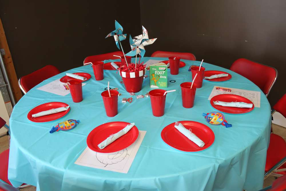 Dr Seuss 1st Birthday Party Decorations
 First Birthday Dr Seuss Birthday Party Ideas