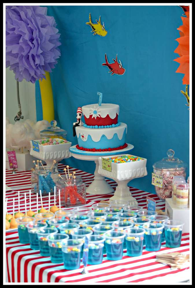 Dr Seuss 1st Birthday Party Decorations
 Dr Seuss Birthday Party Ideas 1 of 20