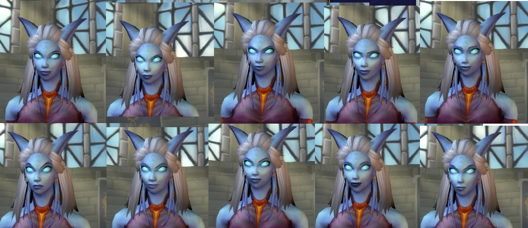 Draenei Female Hairstyles
 New not same faces