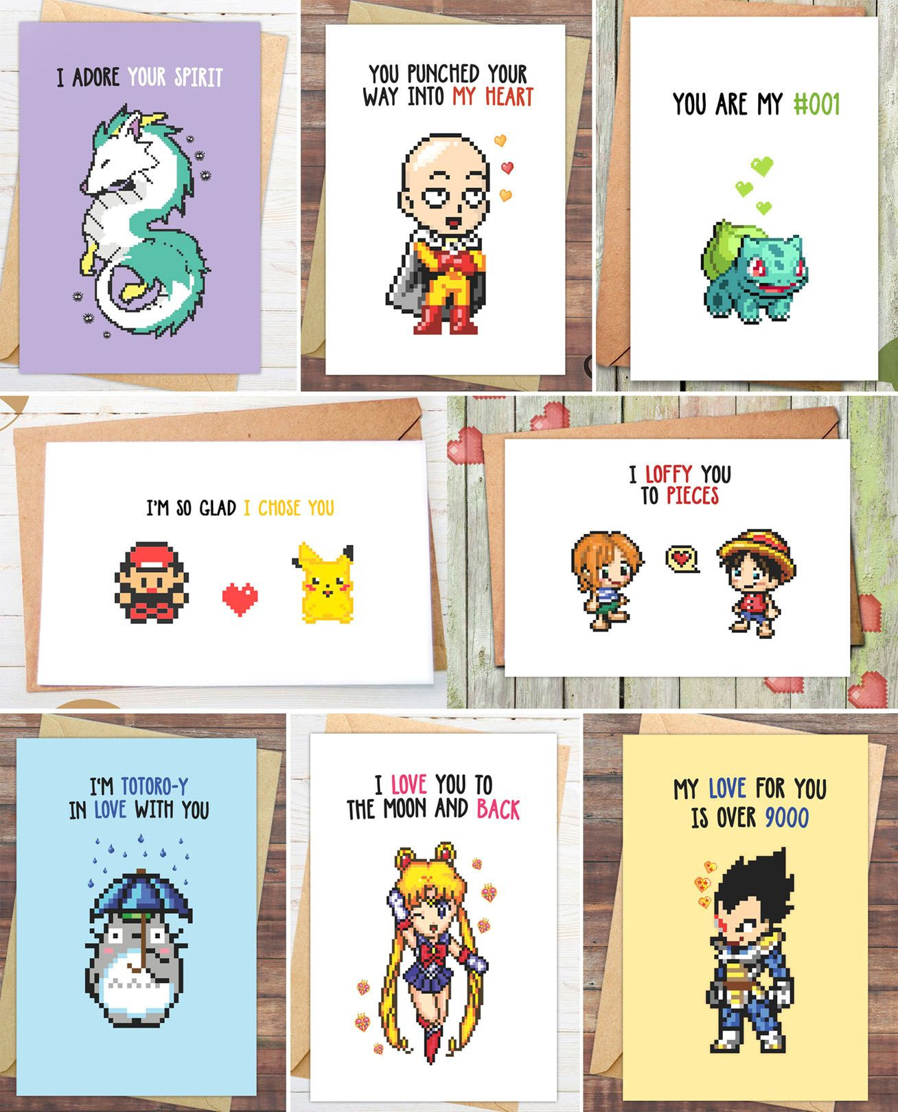 Dragon Ball Z Gift Ideas For Boyfriend
 Anime Valentines Day Cards